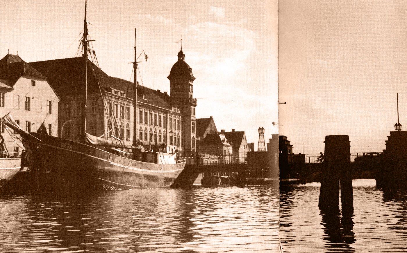 Der Hafen in Anklam 1938