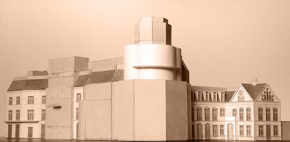 Ein Architekturmodell vom Stadtquartier in Anklam