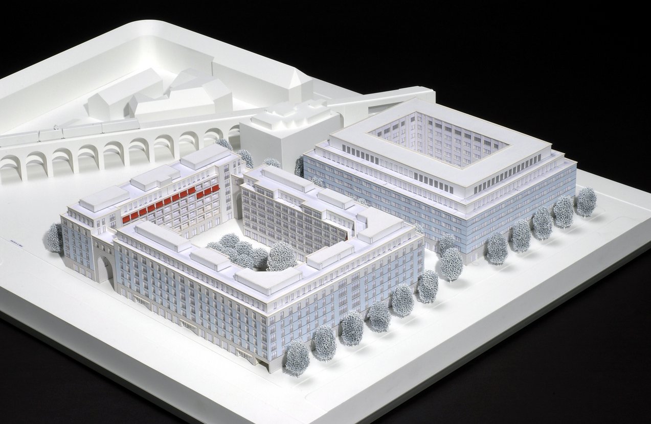 Abbildung eines plastischen Architekturmodells