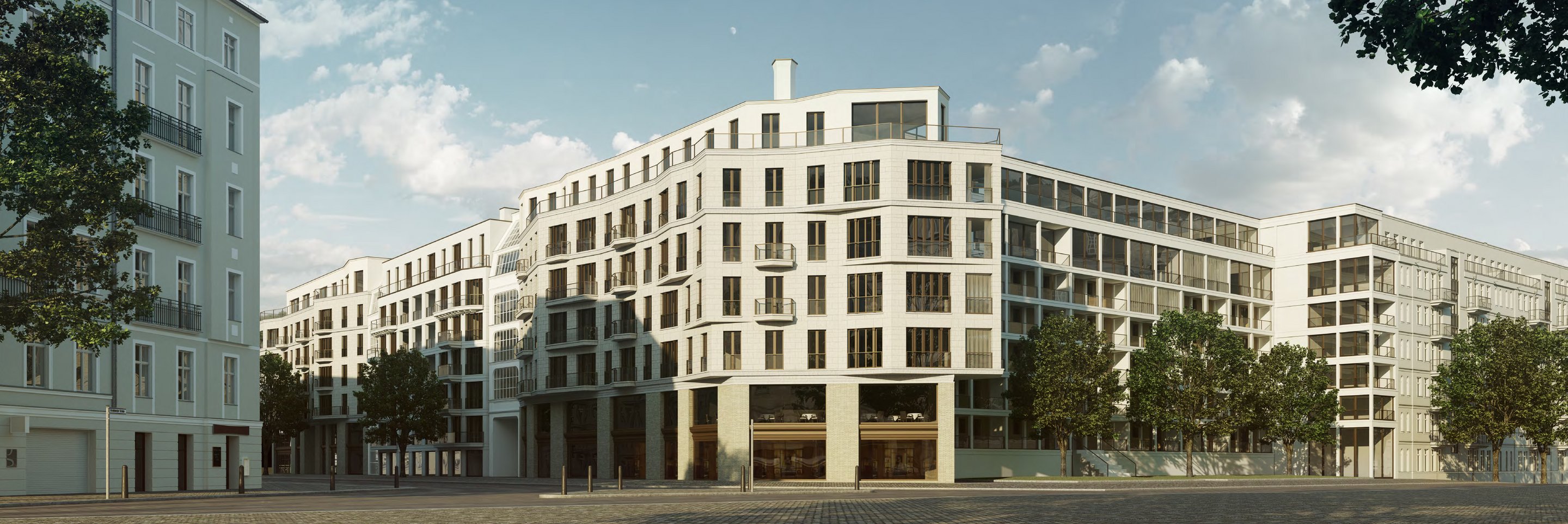Gesamtansicht von der Straße aus